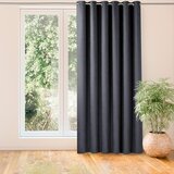  Curtain MILANA color graphite style classic silver silver metal eyelets chenille 220x300 HOMEDE | shoptok.hr