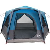  Kabinski šotor s streho Modra in siva 333 x 317 x 194 cm, (5000091157) | Shoptok.si
