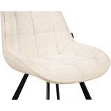 CARRYHOME stol, kovina, tekstil krem barve, črna | Shoptok.si