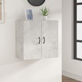 Maison Chic Stenska omarica - Zidna omarica betonsko siva 60x31x60 cm inženirski les iu735, (22062812) | Shoptok.si