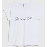 Marisse White T-Shirt With The Inscription | Shoptok.si