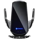 auto držač s bežičnom punjenjenjem sa automatskim senzorom + magnetski adapteri HS1 15W crni
