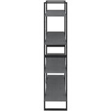 Ormarić za knjige s 4 razine sivi 100 x 30 x 140 cm od borovine | Eponuda.ba
