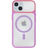 AVIZAR Ovitek MagSafe za iPhone 15, zadnja stran z dimnim efektom z ojačanim silikonskim okvirjem, Vijolična, (5000190400) | Shoptok.si