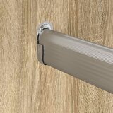  Držač za šipku u ormaru 2 pcs Bijeli cink 40 x 18 x 10 mm | shoptok.hr