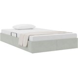  Otomanski krevet s pohranom Svjetlosiva 120 x 190 cm Baršun | shoptok.hr