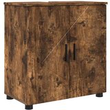 vidaXL set namještaja za kupaonicu zidne 2 pcs dimljeni hrast | shoptok.hr