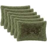  Presvlaka za jastuk 6 pcs HEERLEN Zelena 50 x 80 cm PV flis | shoptok.hr