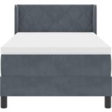 vidaXL Uzglavlje s madracem Tamno siva 90x200 cm Baršun | shoptok.hr