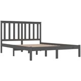  Za krevet od masivne borovine sivi 200 x 200 cm | shoptok.hr
