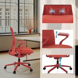 MID.YOU Pisarniški Stol Vervio, Rdeča | Shoptok.si