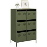 Furnova Visoka omara olivno zelena 68x39x101,5 cm jeklo, (21954909) Cene