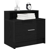  Noćni ormarići s ladicom 2 kom crni hrast 51x31x47 cm Cijene
