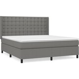 Maison Chic Box spring postelja - Vzmetna postelja z vzmetnico temno siva 160x200 cm blago SL1751, (21909291) | Shoptok.si