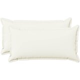  Presvlaka za jastuk 2 pcs HOUTEN Bijela 40 x 80 cm Umjetni lan | shoptok.hr