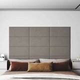  Zidne ploče baršunaste 12 kom svjetlosive 60 x 30 cm 2 16 m² | shoptok.hr