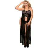 Penthouse Subblime Queen Plus - Vestido Parte Superior E Thong Set Preto, (21263667)