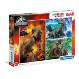 Clementoni puzzle 3x48 jurassic world ( CL25250 ) Cene