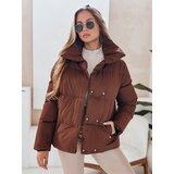 DStreet Kurtka zimowa damska pikowana LARO damska brązowa | Shoptok.si