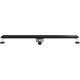 Tuš odtok 2-v-1 z 360° sifonom Črna 100 cm Nerjaveče jeklo 304, (5000248872) | Shoptok.si