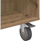  Stranska miza s kolesi Umetni hrast 90 x 50 x 30 cm, (5000201877) | Shoptok.si