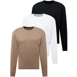 Abercrombie & Fitch Pulover chamois / črna / bela | Shoptok.si