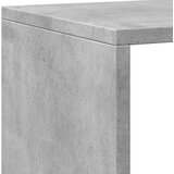 vidaXL Ormarić za knjige boja betona 137,5x29x137,5 cm drveni | shoptok.hr
