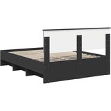  Krevetna konstrukcija Crna 160 x 200 cm Konstruirano drvo | shoptok.hr