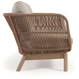 Kave Home Bež kovinski/oblazinjen vrtni fotelj Catalina – | Shoptok.si