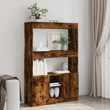 Visoka komoda boja hrasta 92x33x140 cm od konstruiranog drva | shoptok.hr