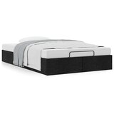 vidaXL Otomanski okvir kreveta bez madraca crni 120x200 cm od tkanine | shoptok.hr