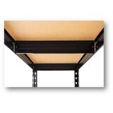 Praktik Regal za teški teret 180 x 100 x 50 cm 5 polica nosivost 1500 kg crna | shoptok.hr