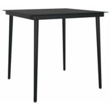  5-dijelni vrtni blagovaonski set s jastucima crni | shoptok.hr