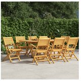  Sklopive vrtne stolice 8 kom 55x62x90 cm od masivne tikovine | shoptok.hr