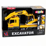 Truck with Excavator Movable Bucket Lights Sounds Drive Yellow 1:14 | Shoptok.si