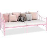  Okvir za dnevni ležaj ružičasti metalni 90 x 200 cm | shoptok.hr
