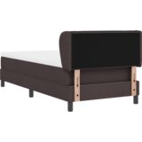 Box Spring Krevet s Madracem - Tamno smeđi 80x200 cm Tkanina | shoptok.hr