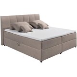 MID.YOU POSTELJA BOXSPRING 180 cm x 200 cm , tekstil umazano rjava | Shoptok.si