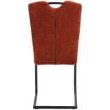 Novel nihajni stol, kovina, tekstil črna, barve konjaka | Shoptok.si