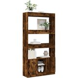  Visoka komoda boja hrasta 92x33x180 cm konstruirano drvo | shoptok.hr