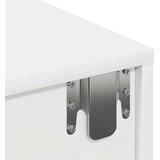 vidaXL Stenska polica s predali bel 100x36x19 cm inženirski les | Shoptok.si