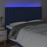  LED uzglavlje plavo 180x5x118/128 cm od tkanine | shoptok.hr