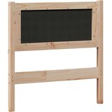 vidaXL Vzglavje Drugo Rjava in svetlo siva 75 cm Trdna borovina | Shoptok.si