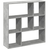 Sobna pregrada / regal za knjige sivi 102x29x103,5 cm drveni | shoptok.hr