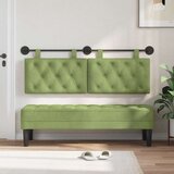  Držeće uzglavlje Zidne Svijetlo zelena 130 x 55 x 7 cm Baršun - Svijetlo zelena 120 cm bez LED | shoptok.hr