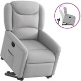 Maison Chic Naslanjač - Relax naslanjač s funkcijo vstajanja sivo blago, (22040406) | Shoptok.si