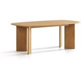 Micadoni Blagovaonski stol od punog hrasta 100x200 cm Charlotte – Cijene