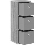  Strani šal s predalom Siva Sonoma 25,5 x 22 x 69,5 cm, (5000233866) | Shoptok.si