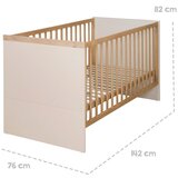 Roba Bež/v naravni barvi otroška posteljica z nastavljivo višino 70x140 cm Jil – | Shoptok.si