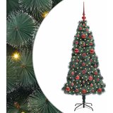 vidaXL Umjetno praznično drevo s svetlobami in kroglicami 120 cm, (5000065740) | Shoptok.si